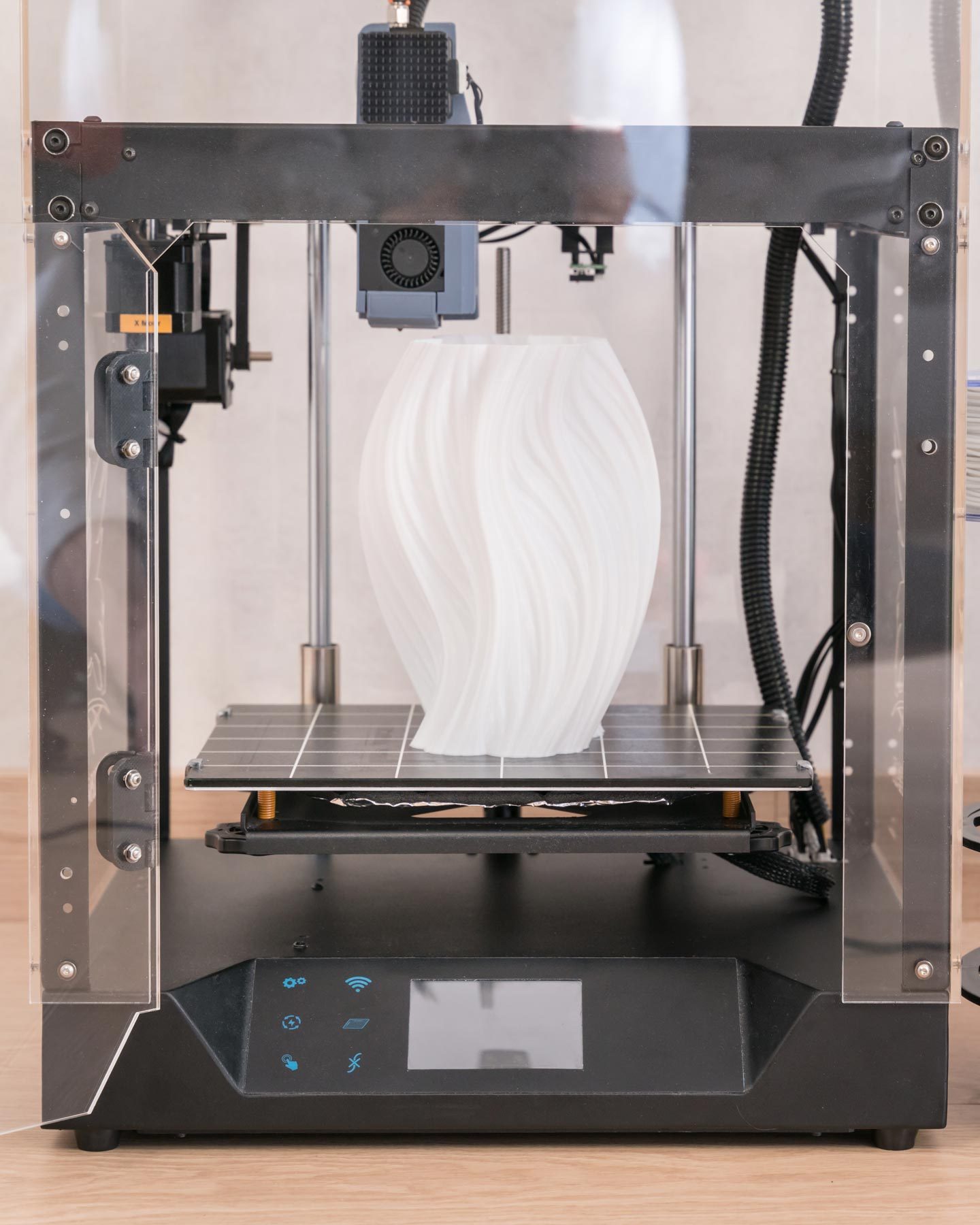 Jarrón de plástico